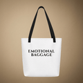 Tote Bag - White Emotional Baggage Tote Bag - White | Rebel Ink Designs