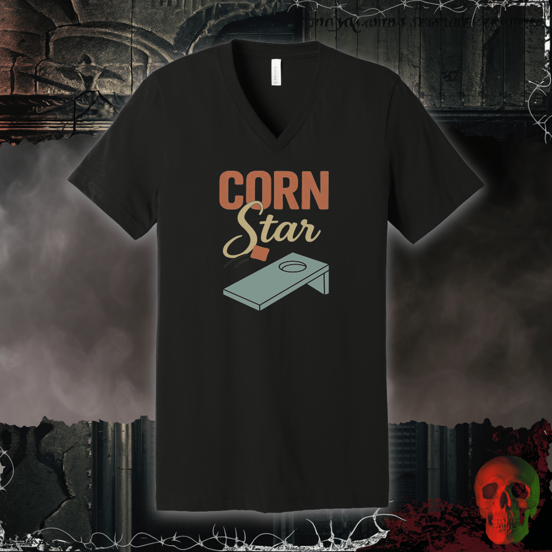 V-neck Black / S Corn Star V-Neck Tee