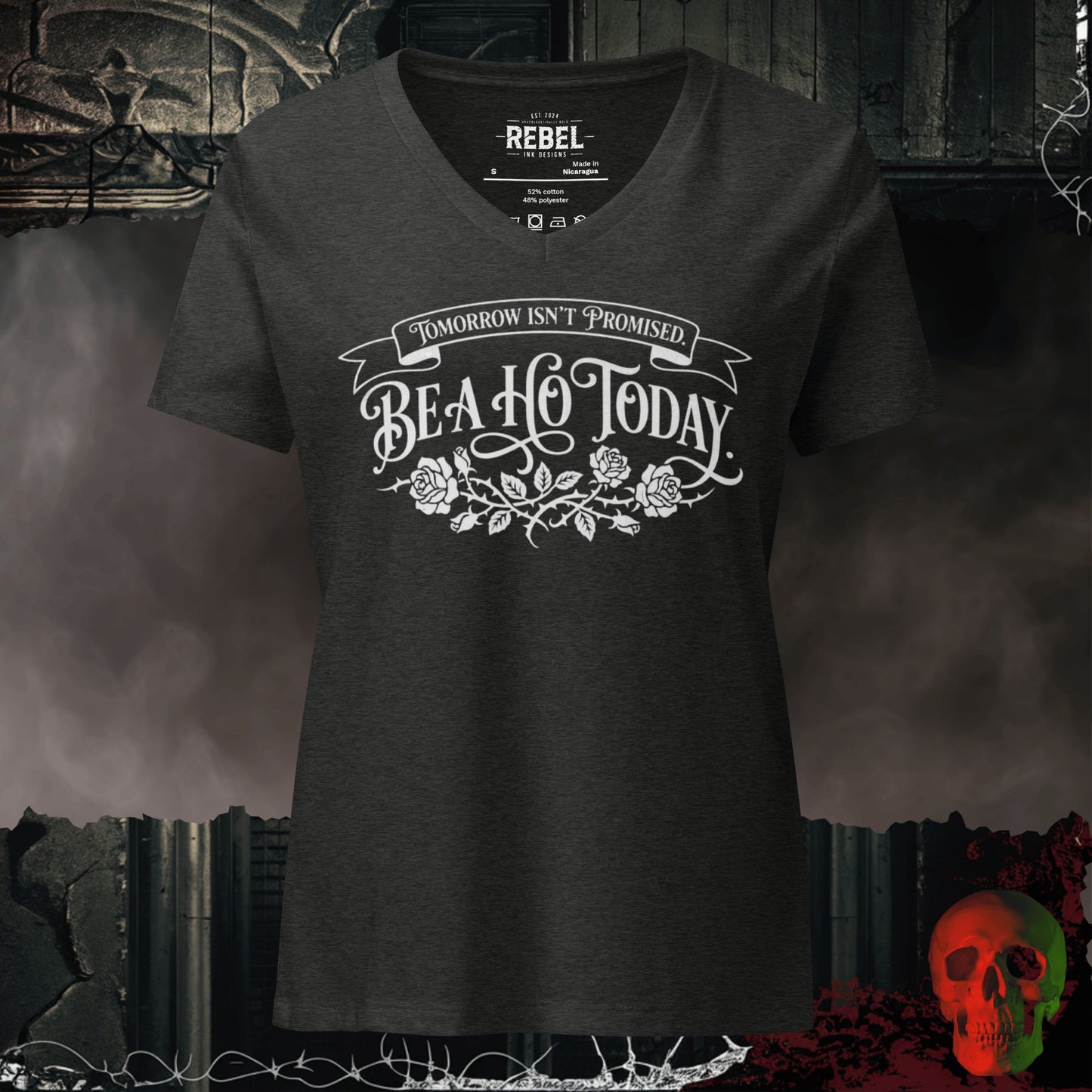 V-Neck Dark Grey Heather / S Be a Ho Today Relaxed V-Neck