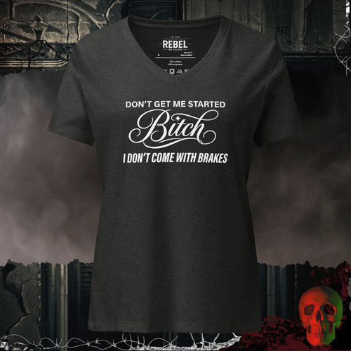V-Neck Dark Grey Heather / S Don't Get Me Started Relaxed V-Neck