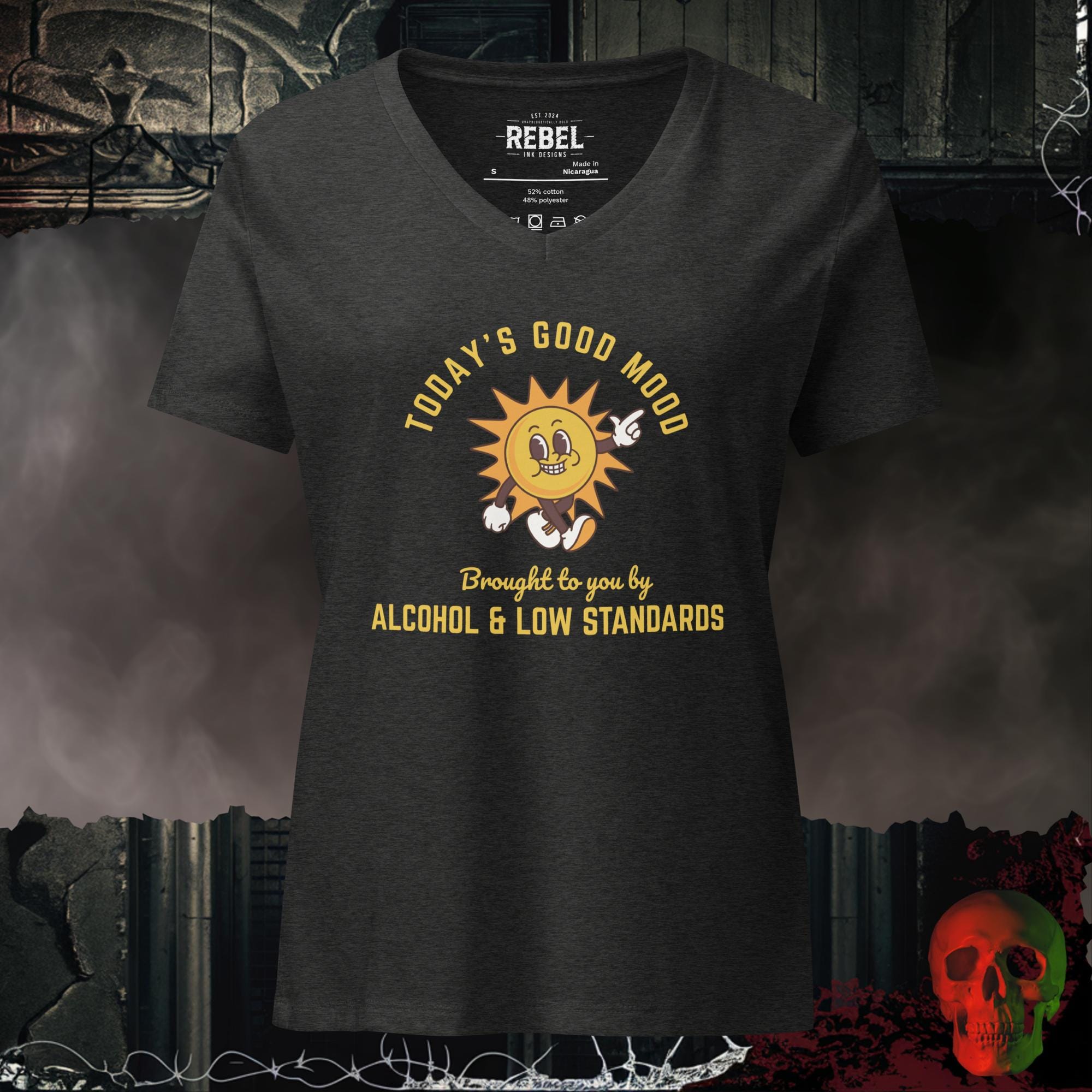 V-Neck Dark Grey Heather / S Today's Mood Relaxed V-Neck