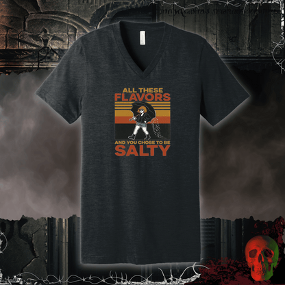 V-neck Dark Grey Heather / S You Are So Salty V-Neck Tee