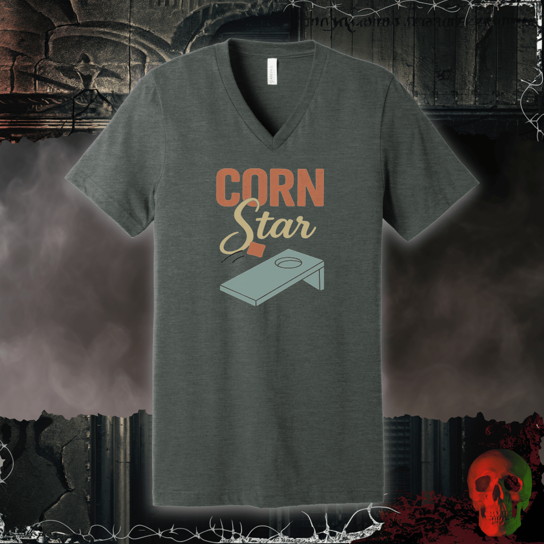V-neck Deep Heather / S Corn Star V-Neck Tee