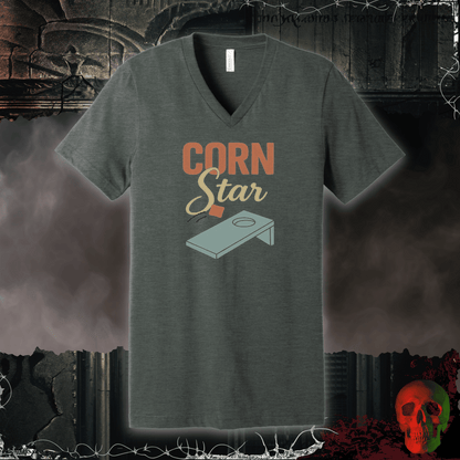 V-neck Deep Heather / S Corn Star V-Neck Tee