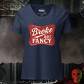 V-Neck Heather Navy / S Broke But Fancy Relaxed V-Neck