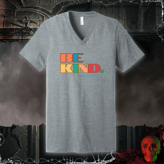 V-neck S / Athletic Heather Be Kind of a Bitch V-Neck Tee