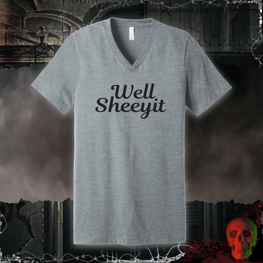 V-neck S / Athletic Heather Well Sheeyit V-Neck Tee