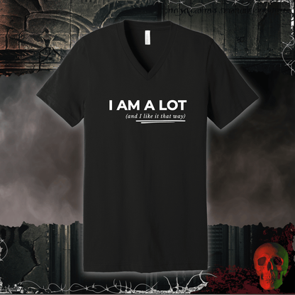 V-neck S / Black I am a Lot V-Neck Tee