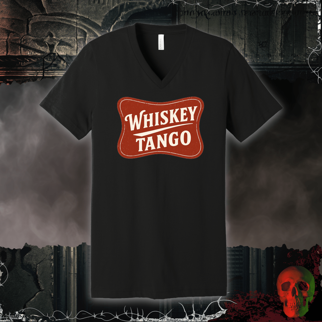 V-neck S / Black Whiskey Tango V-Neck Tee