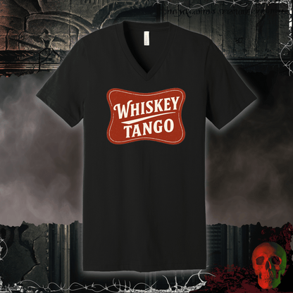 V-neck S / Black Whiskey Tango V-Neck Tee