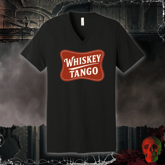V-neck S / Black Whiskey Tango V-Neck Tee
