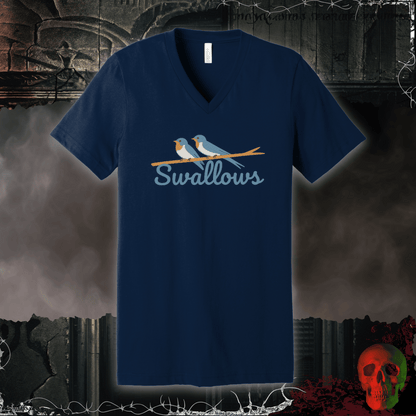 V-neck S / Navy Swallow Squad V-Neck Tee