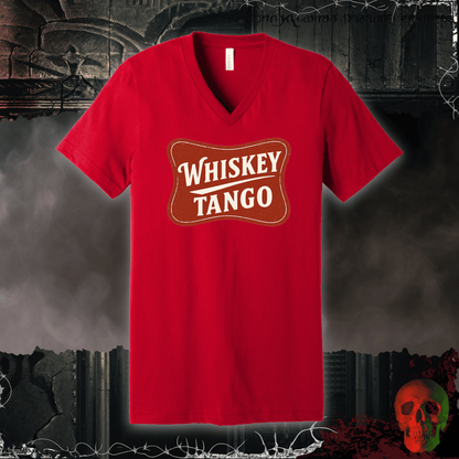 V-neck S / Red Whiskey Tango V-Neck Tee