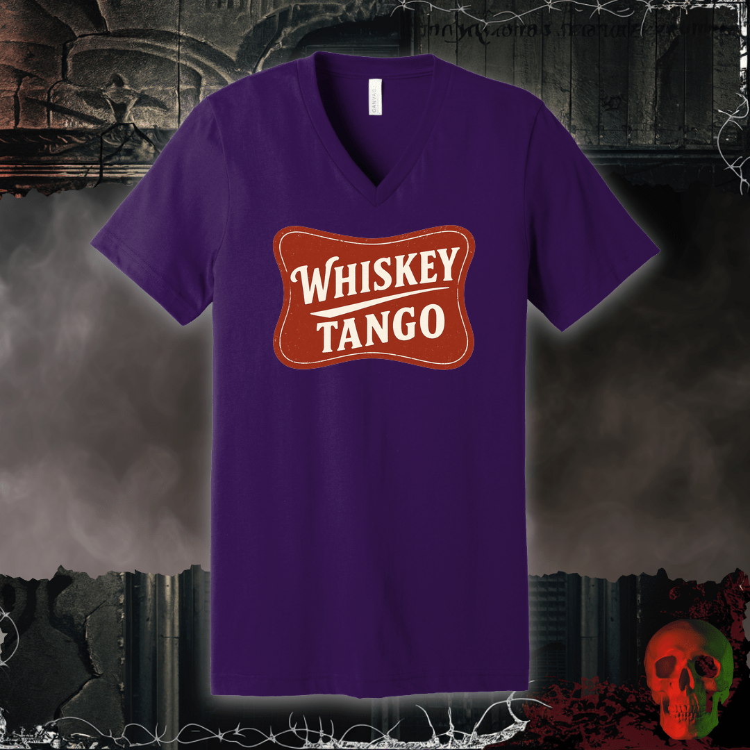 V-neck S / Team Purple Whiskey Tango V-Neck Tee