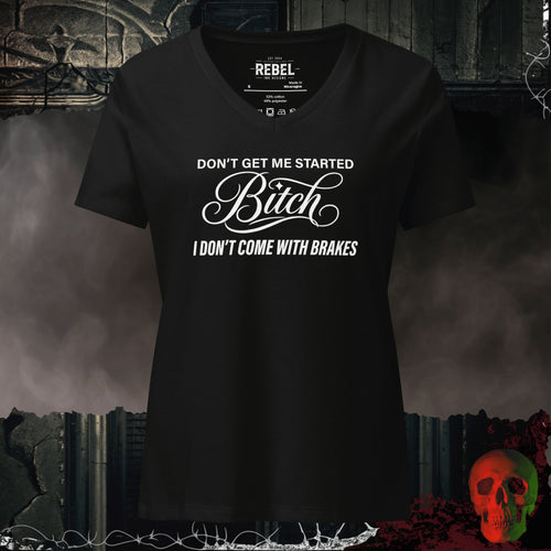 V-Neck Solid Black Blend / S Don't Get Me Started Relaxed V-Neck