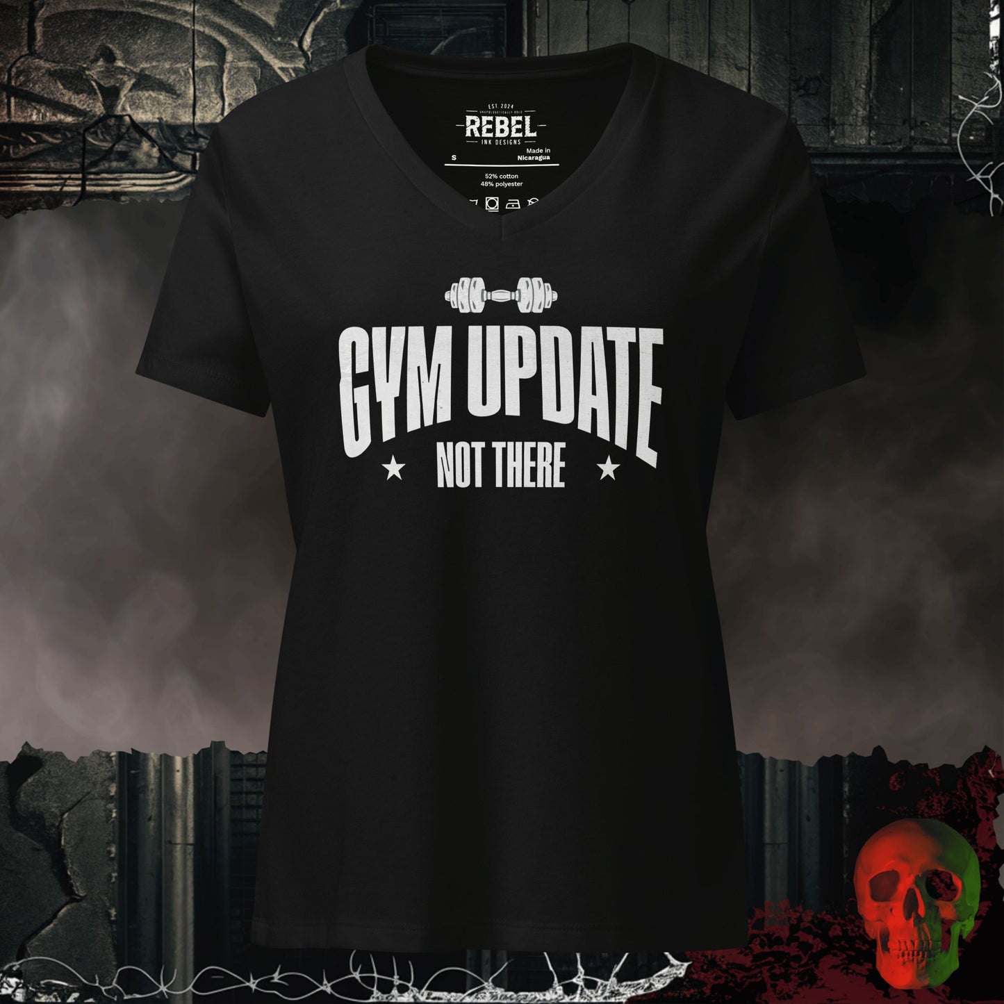 V-Neck Solid Black Blend / S Gym Update Relaxed V-Neck
