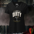 V-Neck Solid Black Blend / S I Like it Dirty Relaxed V-Neck