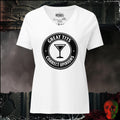V-Neck Solid White Blend / S Great Tits, Correct Opinions Women's V-Neck Tee | Rebel Ink Designs