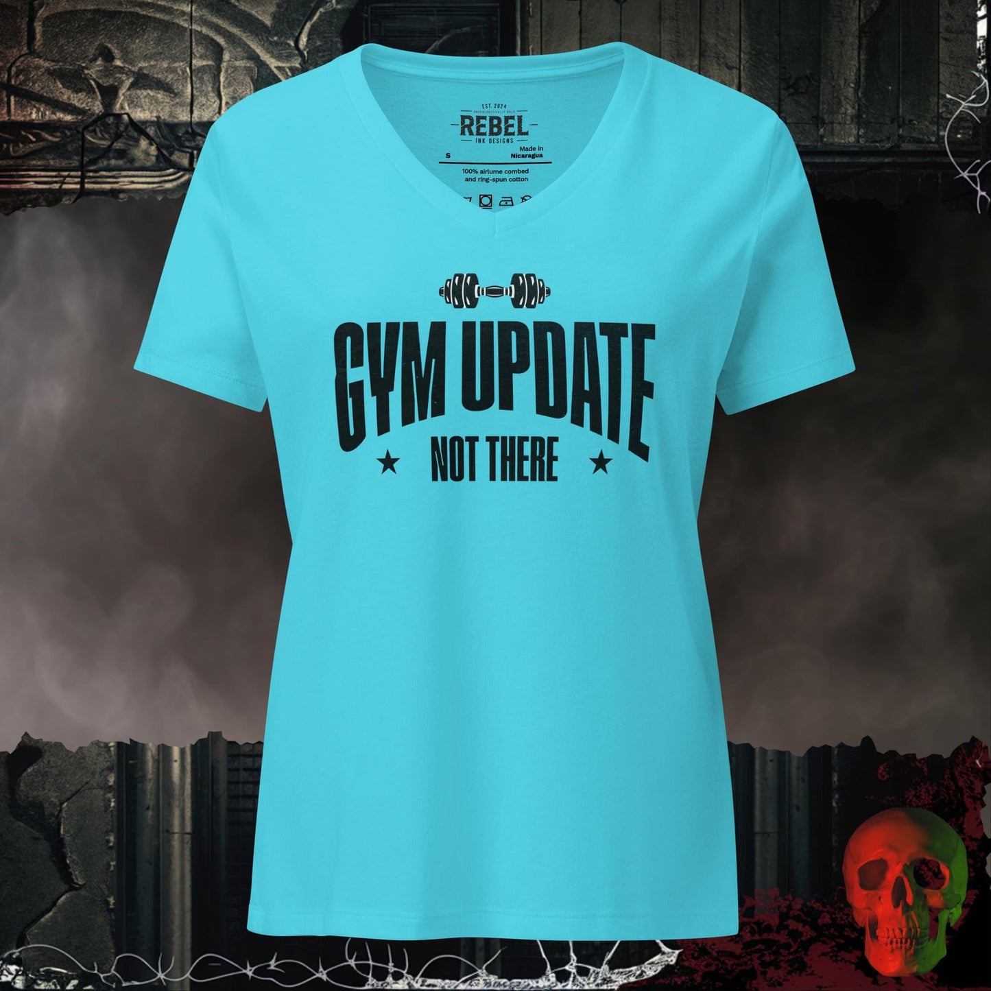 V-Neck Turquoise / S Gym Update Relaxed V-Neck